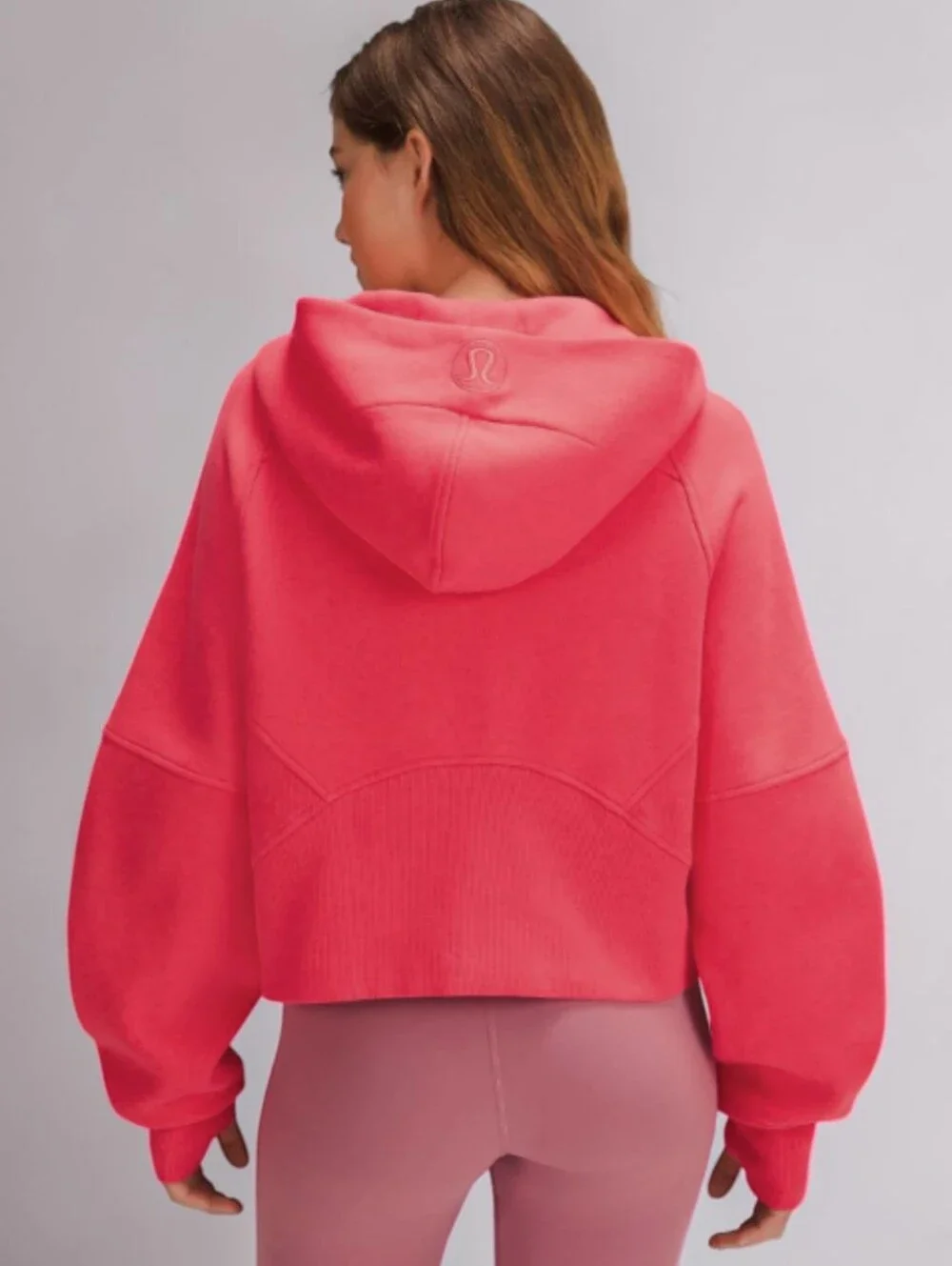 Lululemon Scuba Oversized Half-Zip Hoodie Lip Gloss Size M/L